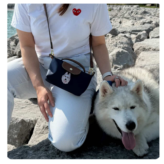 Mini Sac Bandoulière Personnalisé avec Broderie – Cadeau parfait pour les amoureux des animaux