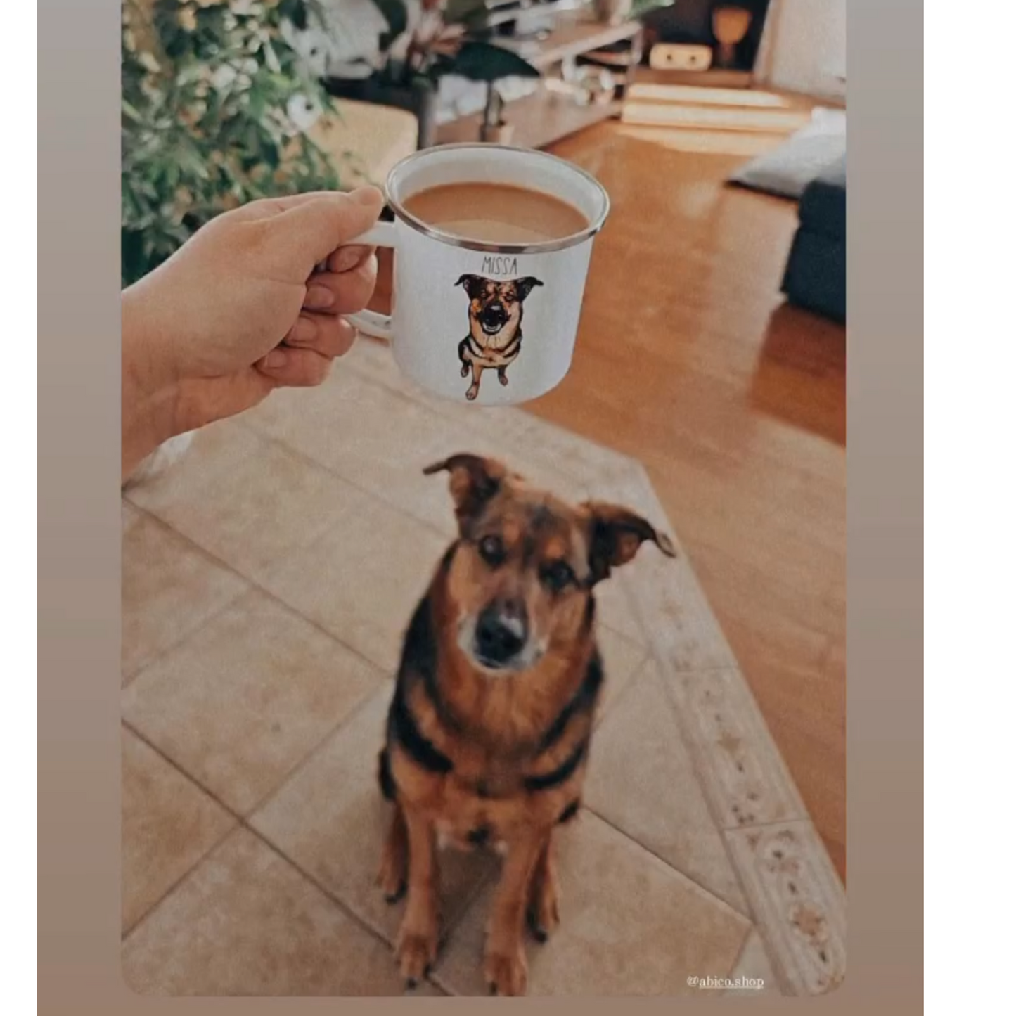 Custom Campfire Mug – Personalized with Your Pet’s Face & Name