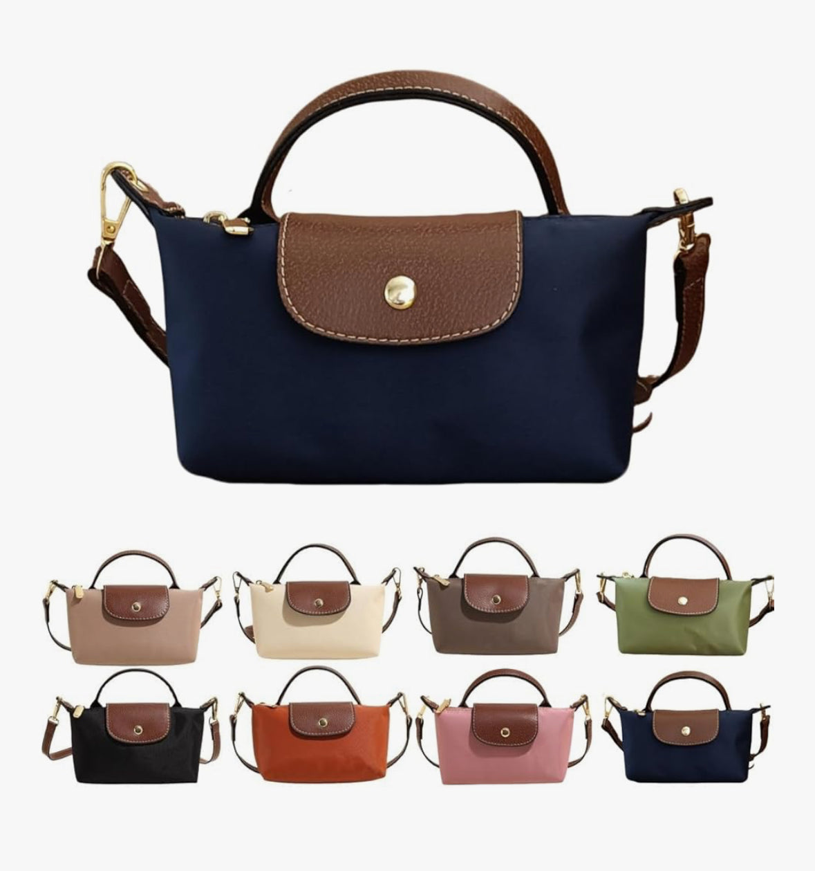 Embroidered mini crossbody bag