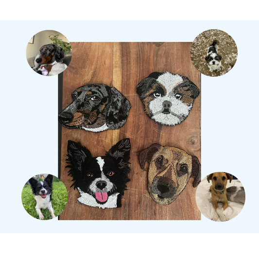 Custom Embroidered Pet Patch – Personalized Iron-On Patch (4x4 in.)