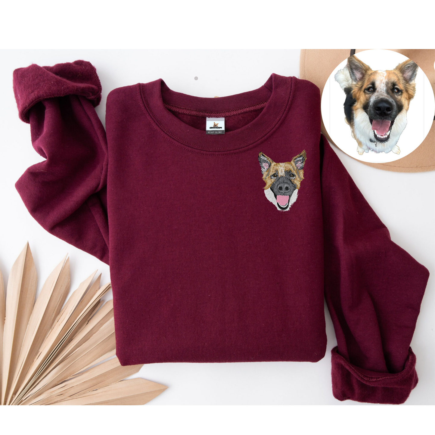 Custom Embroidered Crewneck – Personalized Pet Sweatshirt for Pet Lovers