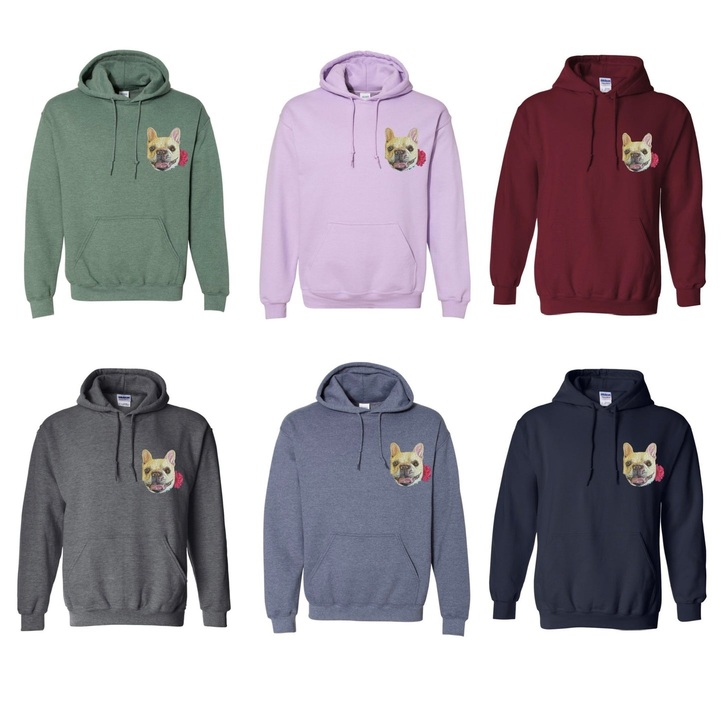 Sweats à capuche personnalisés brodés