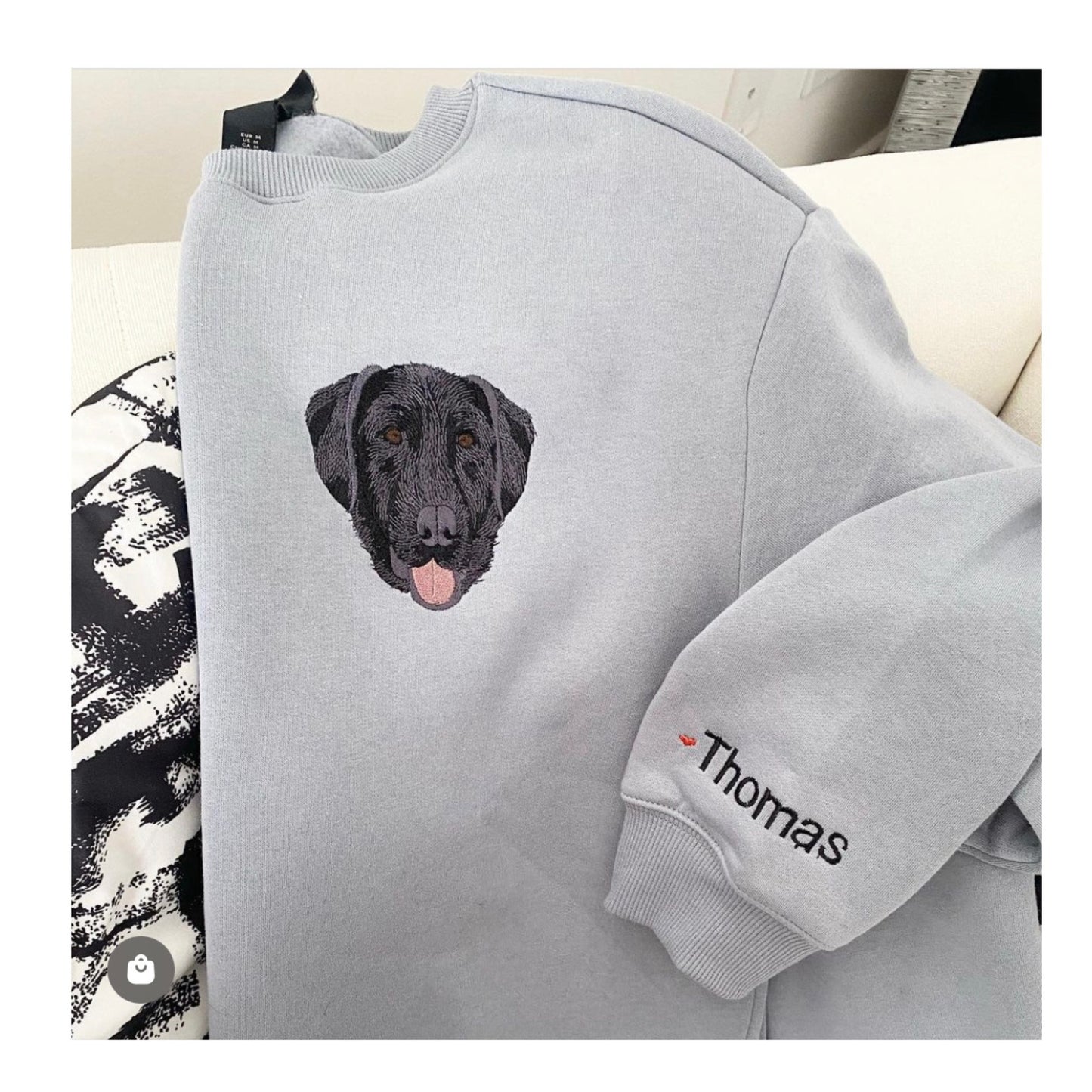 Custom Embroidered Crewneck – Personalized Pet Sweatshirt for Pet Lovers