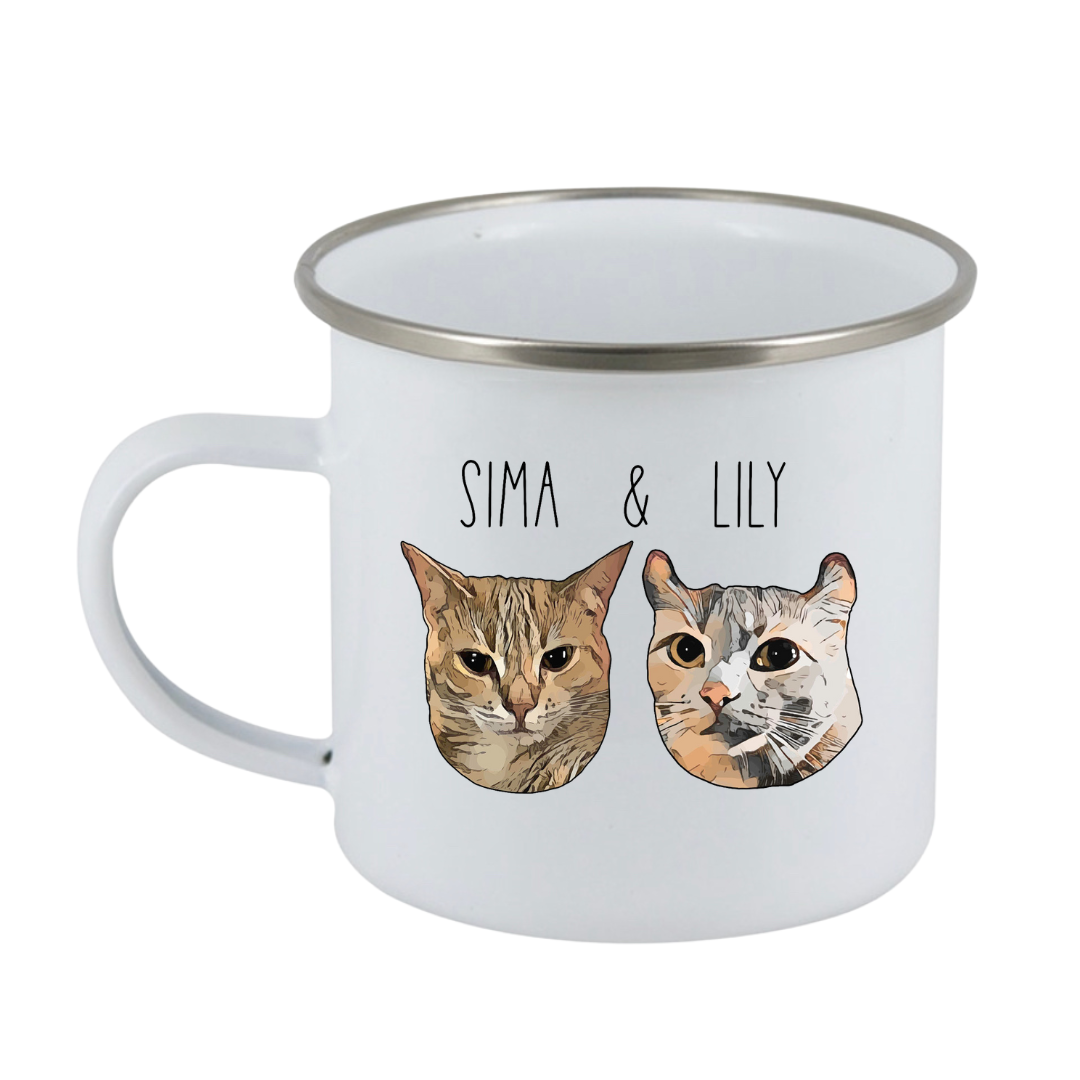 Custom Campfire Mug – Personalized with Your Pet’s Face & Name