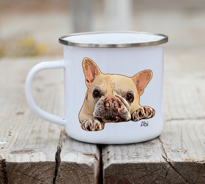 Custom Campfire Mug – Personalized with Your Pet’s Face & Name