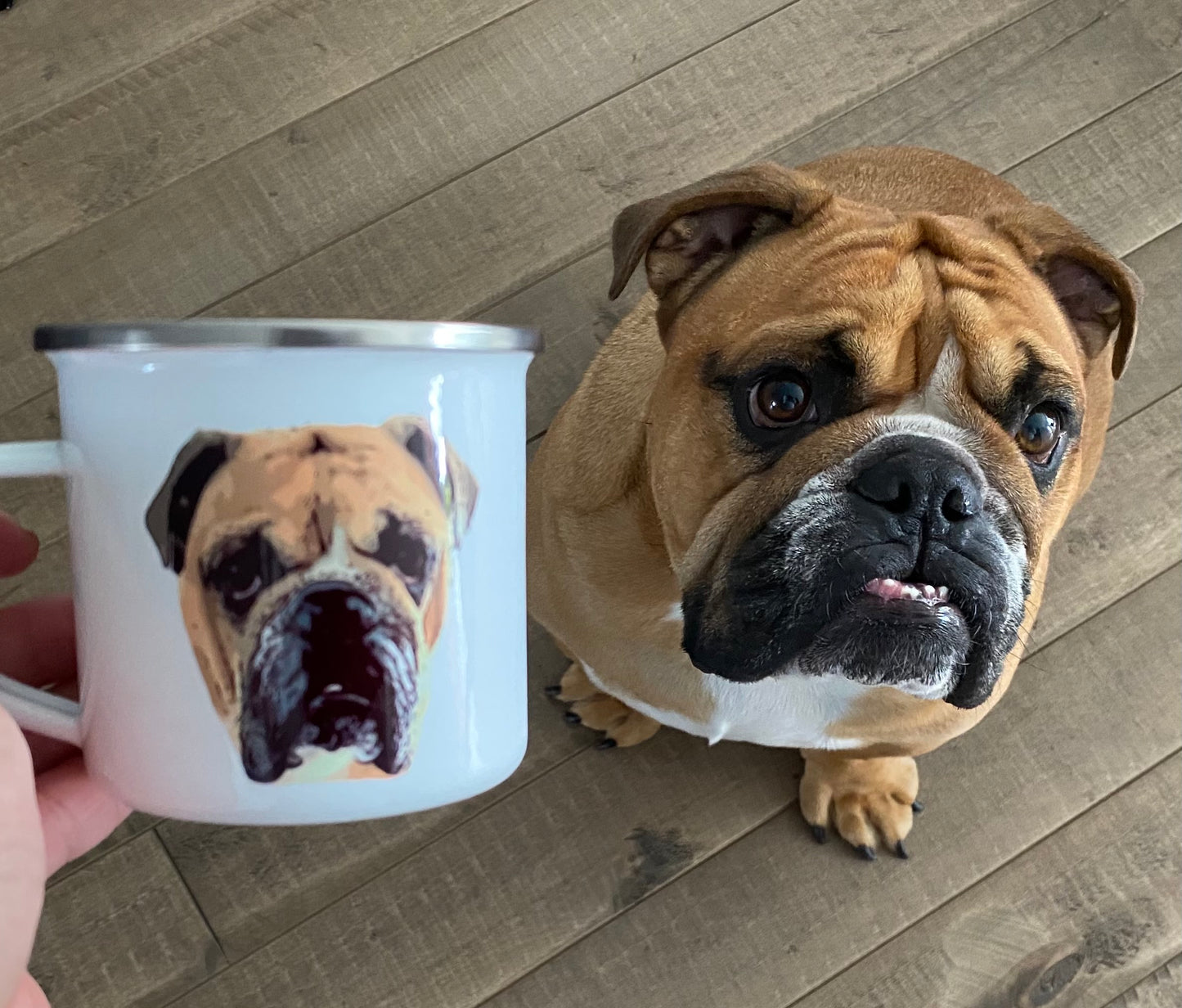 Custom Campfire Mug – Personalized with Your Pet’s Face & Name