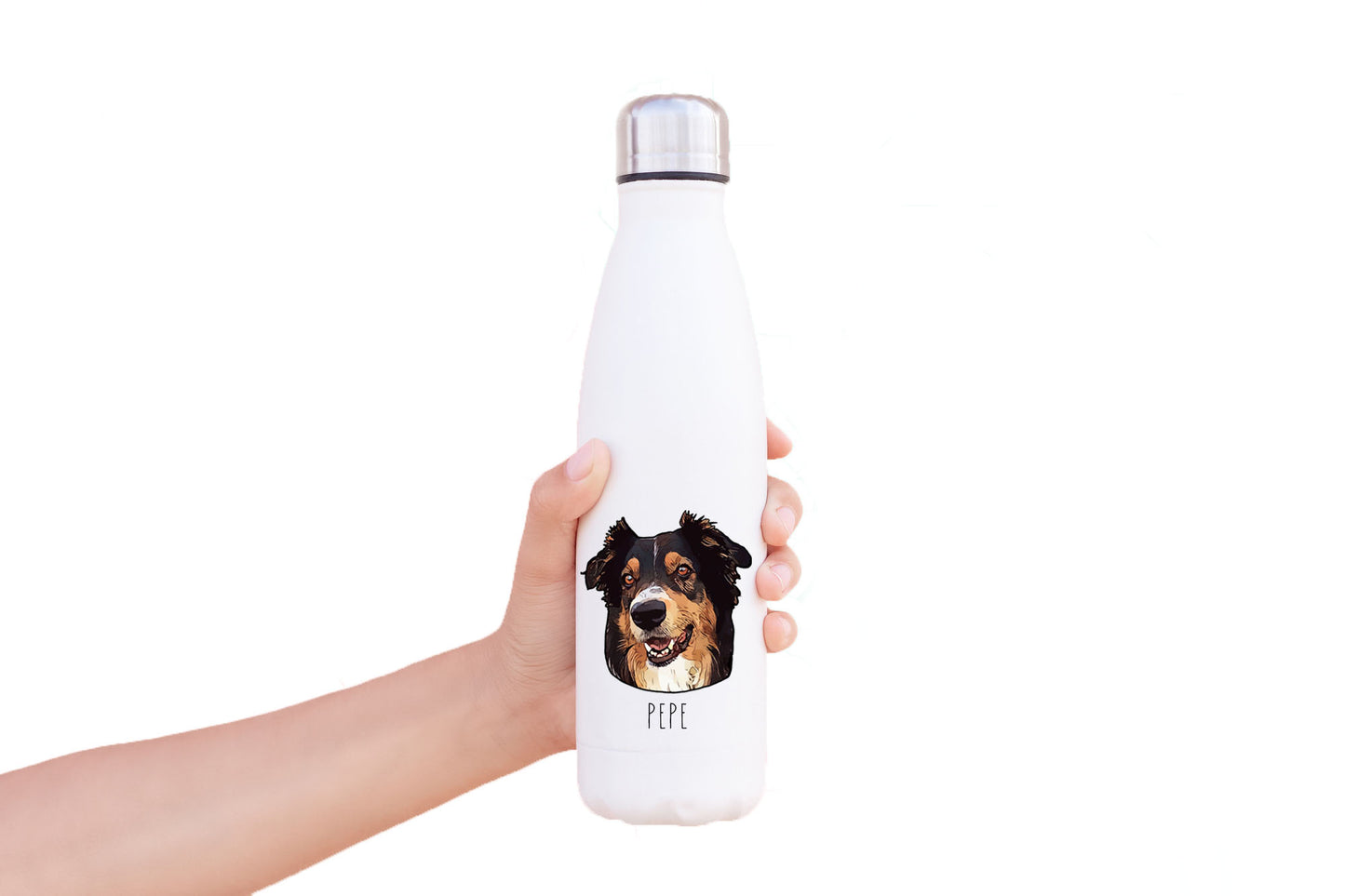 Custom Stainless Bottle with Your Pet’s Face