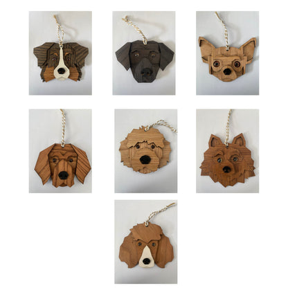 Décoration de chien en bois – (prêt à être expédié)