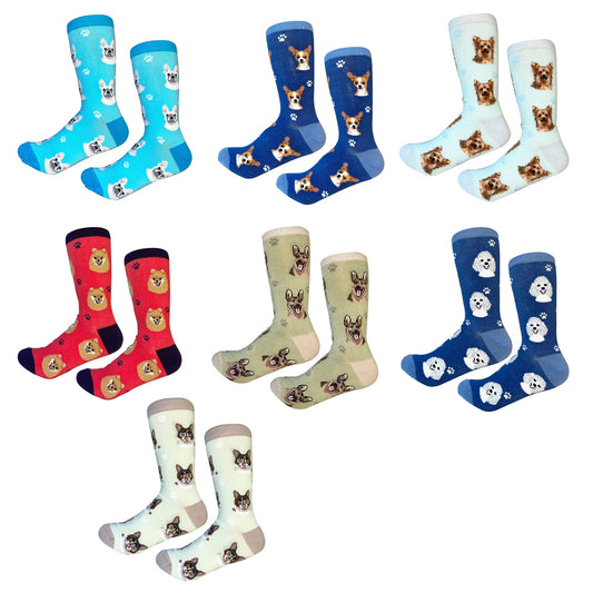 Chaussettes pour amoureux des chiens - Prêtes à être expédiées