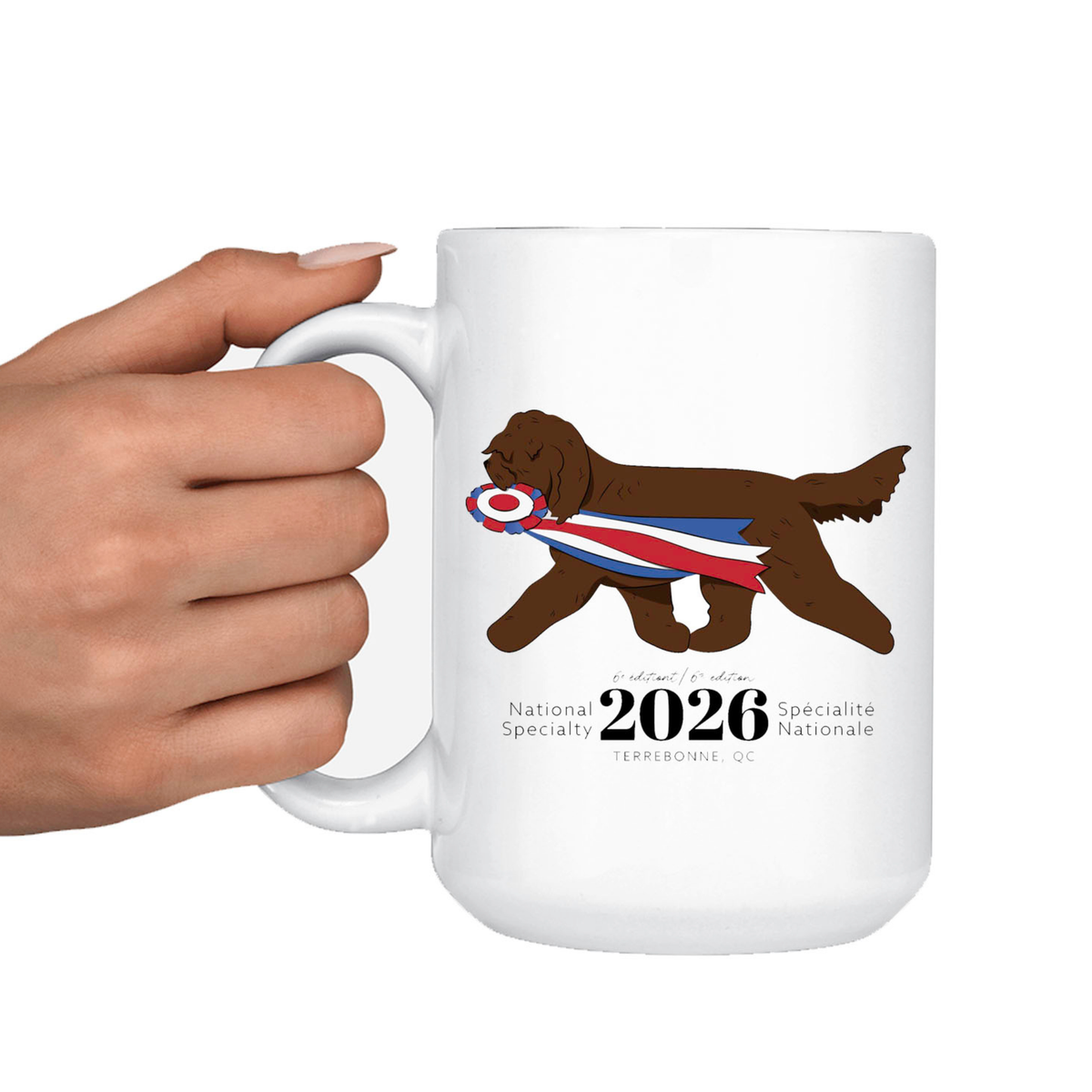 Club Barbet Canada 15 oz Ceramic Mug – Printed Logo