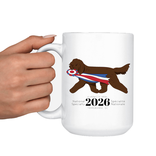 Club Barbet Canada 15 oz Ceramic Mug – Printed Logo
