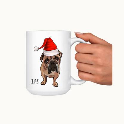 Tasse en céramique personnalisée pour animaux de compagnie de Noël