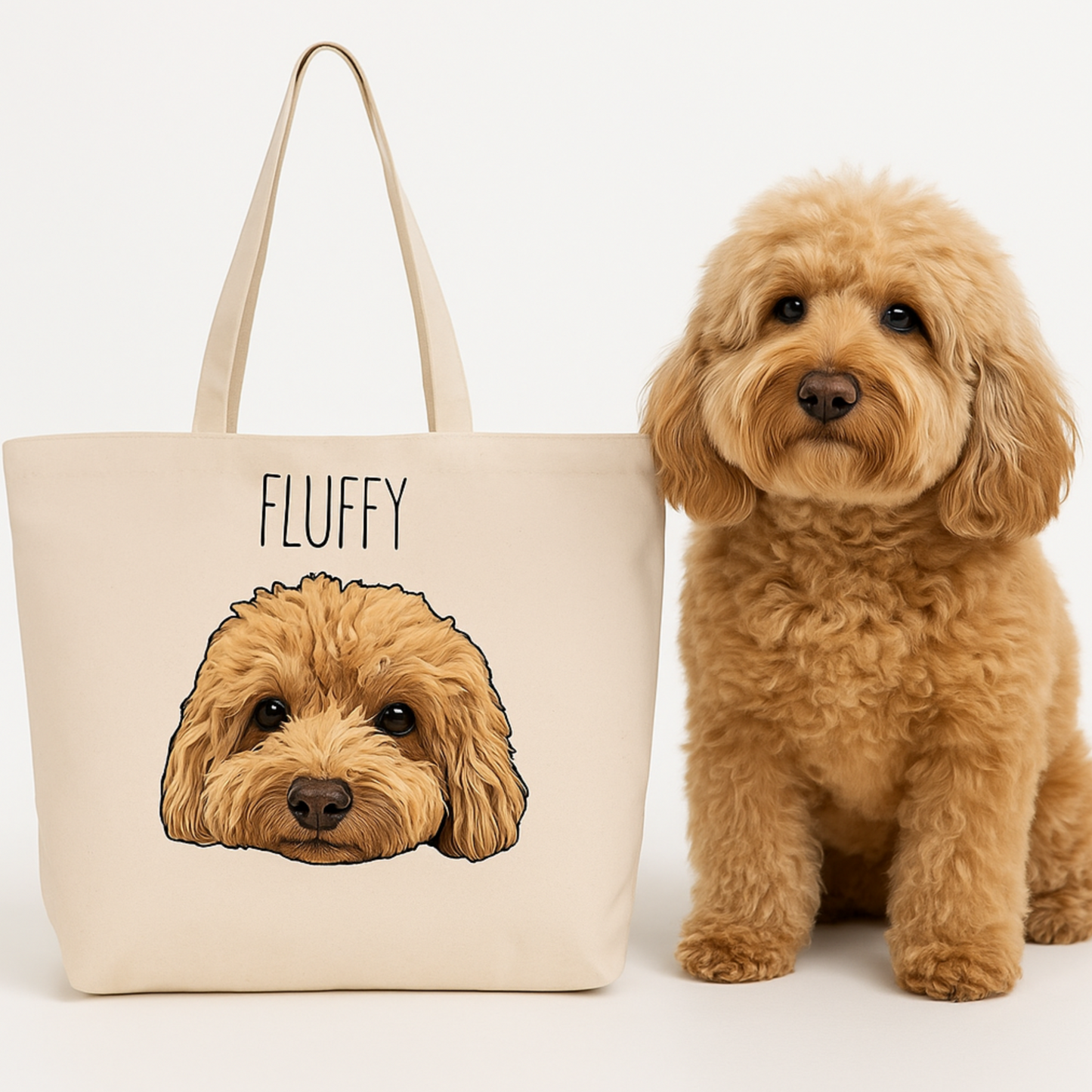 🎁 Custom Pet Tote Bag – Personalized Gift for Pet Parents (40% off)