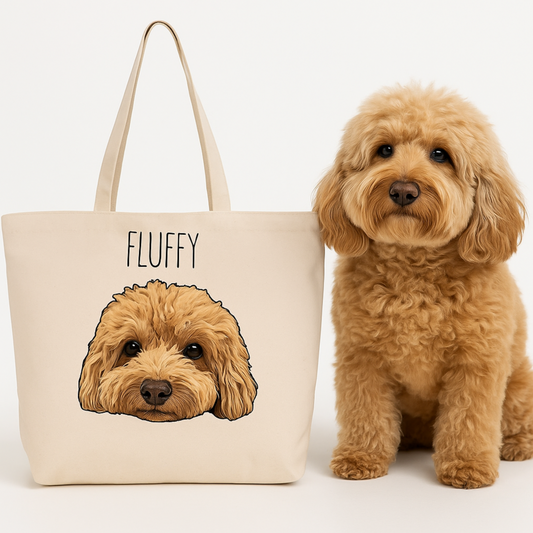 🎁 Custom Pet Tote Bag – Personalized Gift for Pet Parents (40% off)