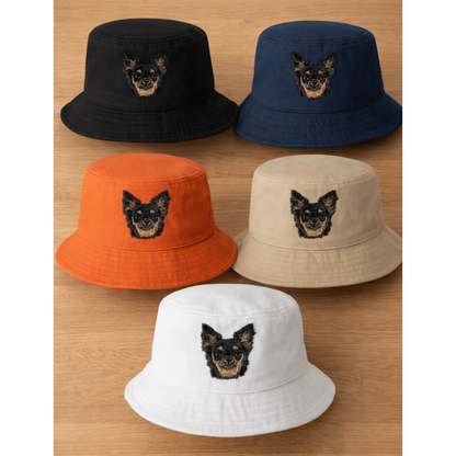 Spring Tie-Dye Custom Embroidered Pet Face Bucket Hat