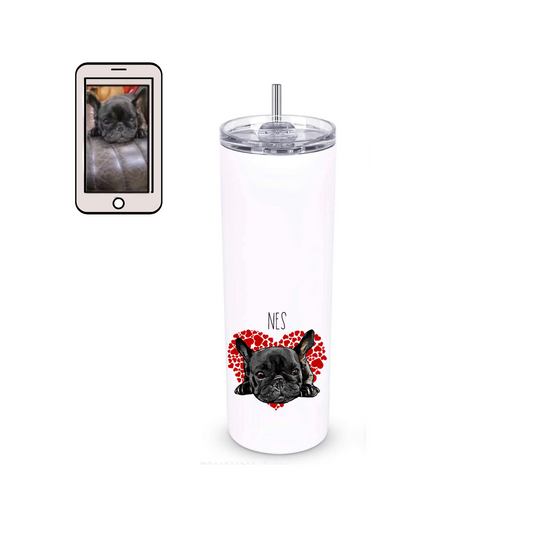 Valentine's Tumbler with your Pet Face