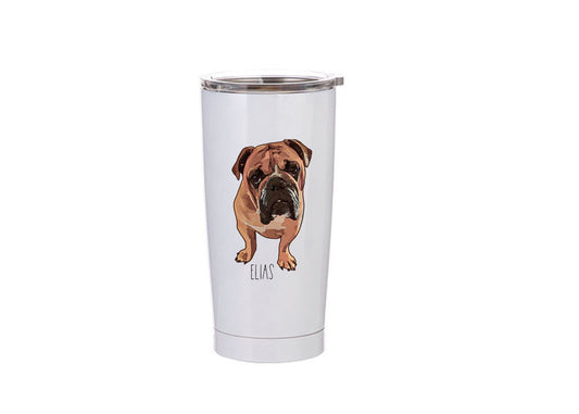 20oz Coffee Tumblers with your Pet Face