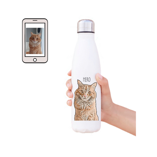 Stainless Bottle with your Pet Face